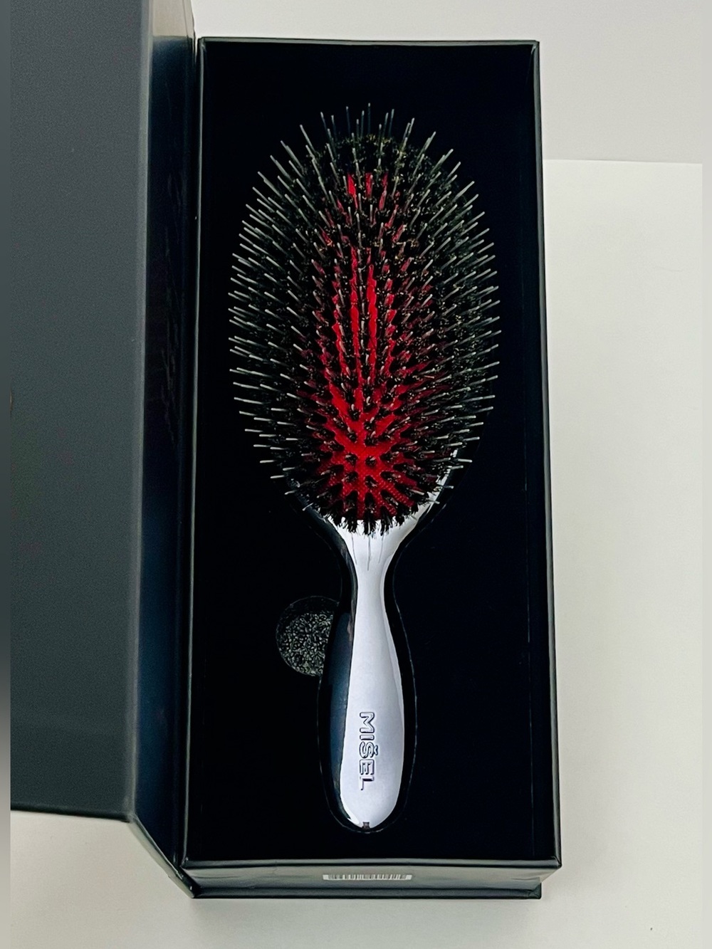 MIŠEL Professional Large Boar Bristle & Nylon Detangling Hair Brush - Brand New